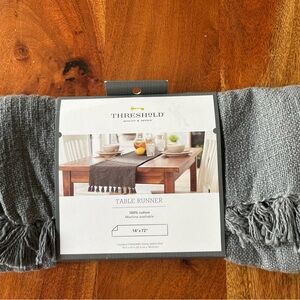 Threshold Charcoal Gray Table Runner